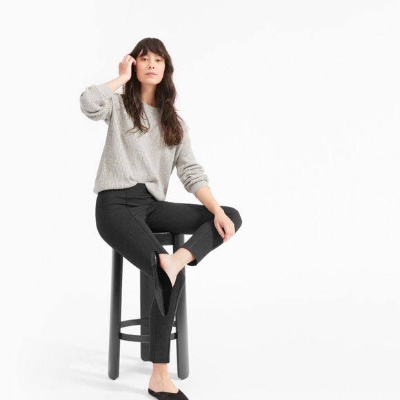 NEW Everlane Stretch Ponte Crop Pant Dark Grey Size 8 - Picture 3 of 7
